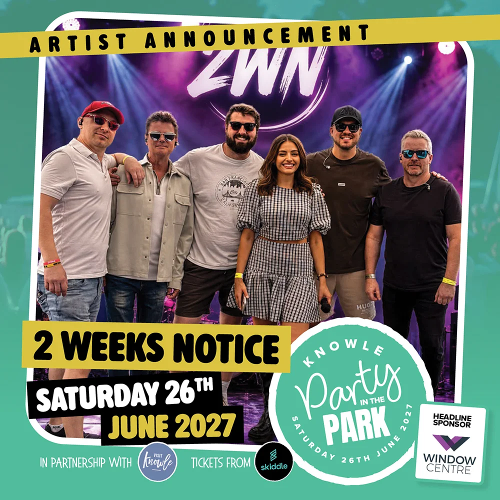 knowle party in the park 2027 2 weeks notice